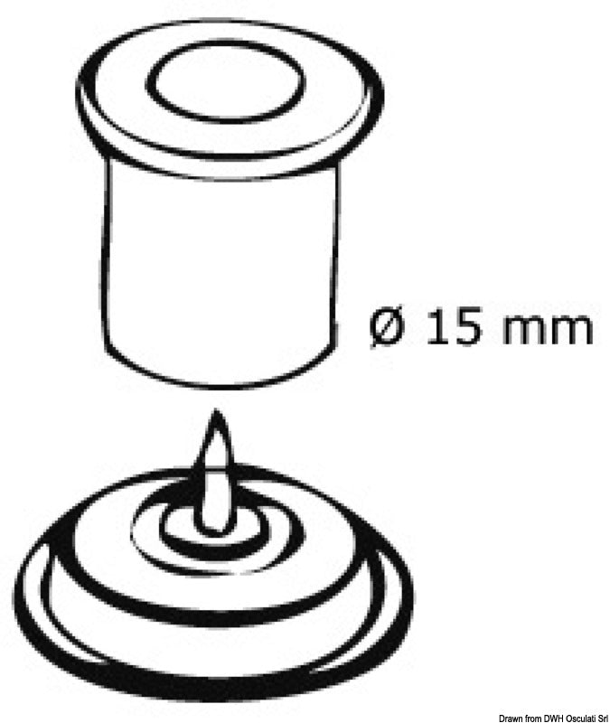 10 pins for Q-SNAP fasteners correct positioning - foto originale Osculati Srl