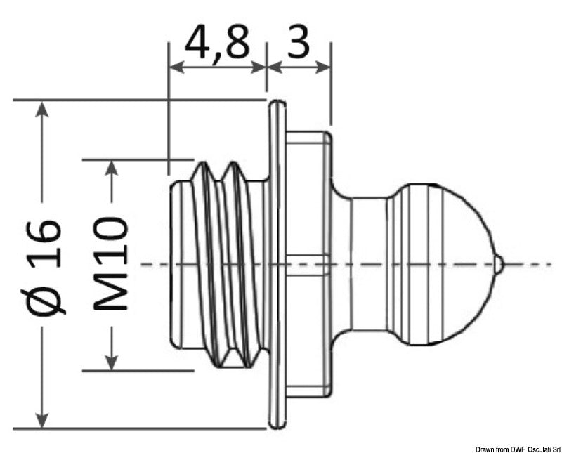 Delahousse S.A. Delahousse Quick Fit-ball pin short/short (pack of 100) - foto originale Osculati Srl