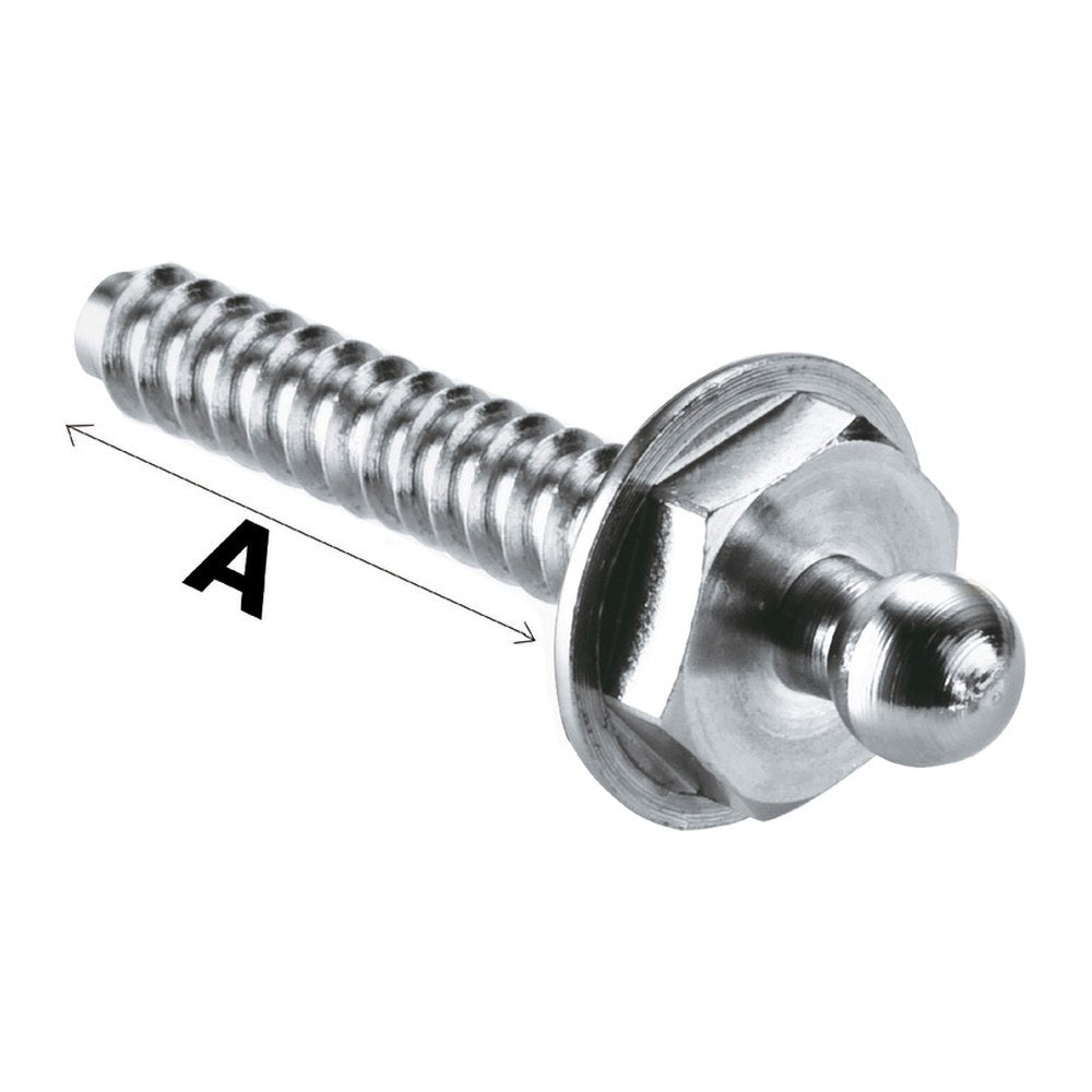 Schaeffertec Loxx male self-tapping snap fastener (pack of 100) - foto originale Osculati Srl