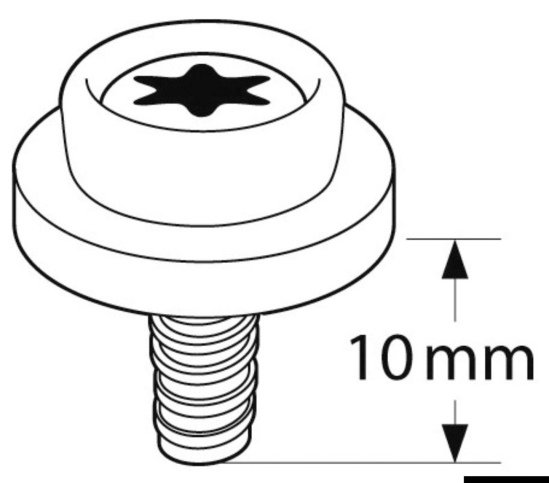 CAF-COMPO universal screw stud short thread white - foto originale Osculati Srl