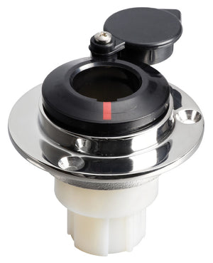 SS base straight recess fit f.pull-out poles black - foto originale Osculati Srl