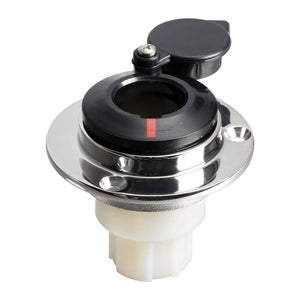 SS base straight recess fit f.pull-out poles black - foto originale Osculati Srl