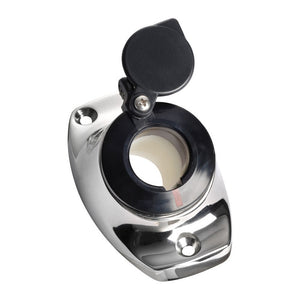 SS base angled recess fit f.pull-out poles black - foto originale Osculati Srl