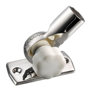 SS adjustable base w/white knob - foto originale Osculati Srl