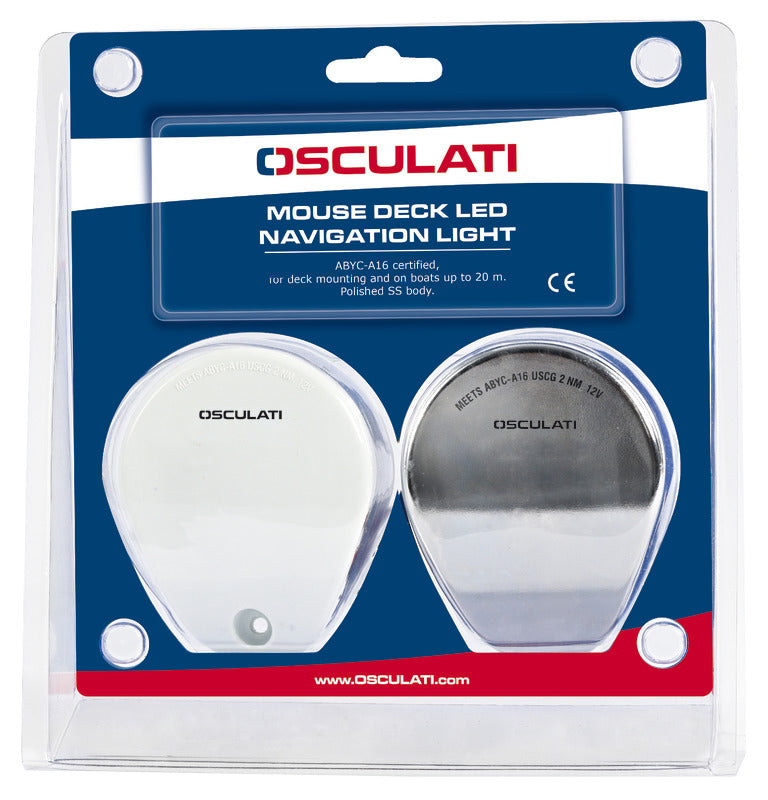 Mouse Deck navigation light red SS body - foto originale Osculati Srl