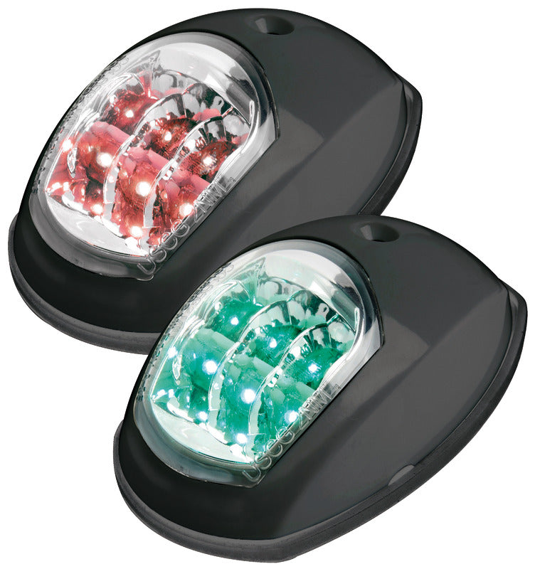 Evoled navigation lights black ABS left + right - foto originale Osculati Srl