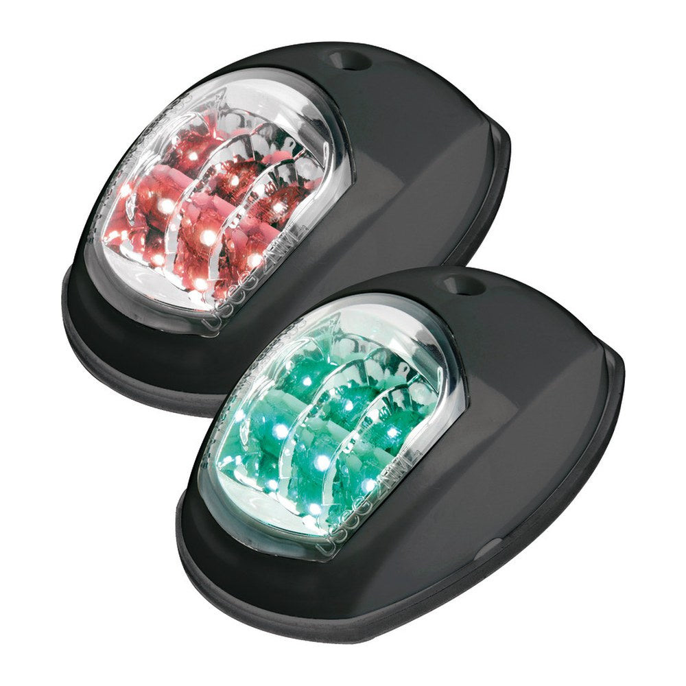 Evoled navigation lights black ABS left + right - foto originale Osculati Srl