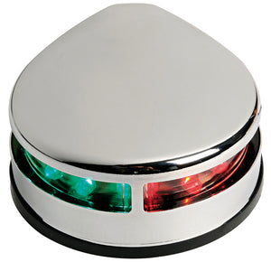 Bicolor navigation light polished SS body - foto originale Osculati Srl