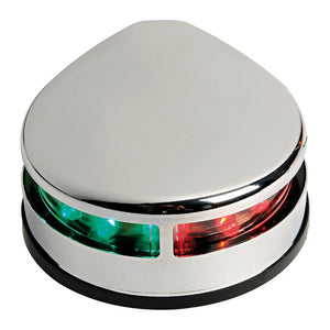 Bicolor navigation light polished SS body - foto originale Osculati Srl
