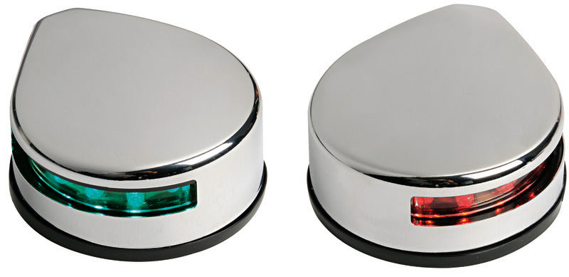 Lateral navigation light polished SS body - foto originale Osculati Srl