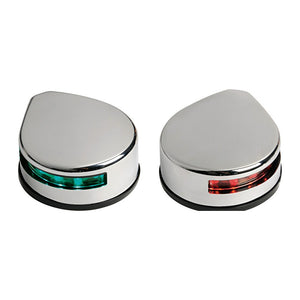Lateral navigation light polished SS body - foto originale Osculati Srl