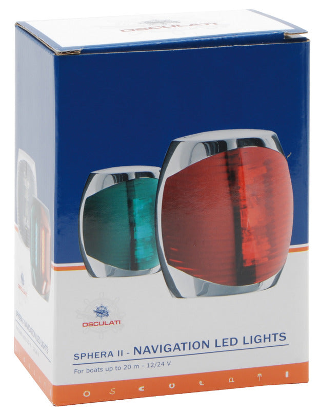 Sphera II navigation light inox body bicolor - foto originale Osculati Srl