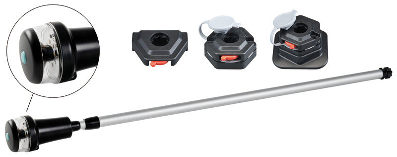 Navigation light 360° white + red/green pole - foto originale Osculati Srl