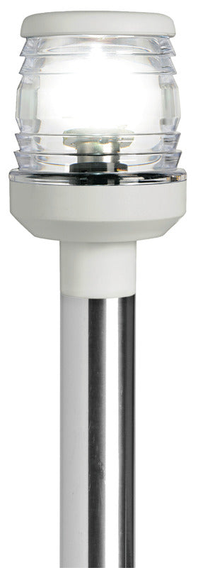 SS light pole 100 cm w/white plastic light - foto originale Osculati Srl