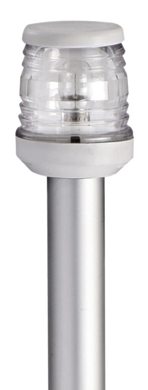 Classic aluminium pole 100 cm 360° white light - foto originale Osculati Srl