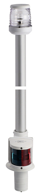Recess white pole 100 cm360° red/green light - foto originale Osculati Srl