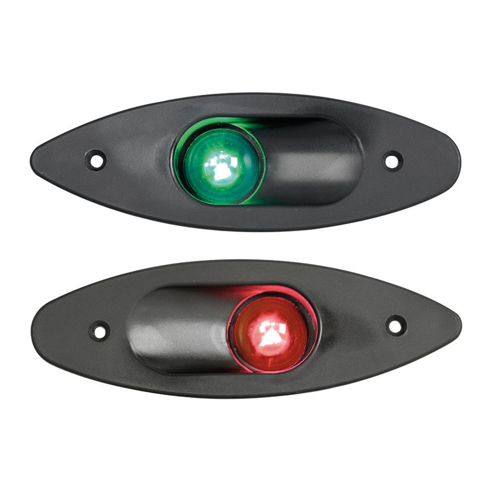 Built-in ABS navigation light red/black - foto originale Osculati Srl