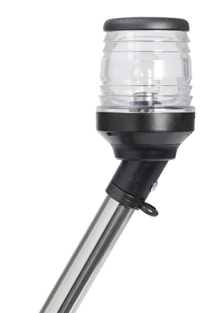 360° pull-out black pole light 30° on axis - foto originale Osculati Srl