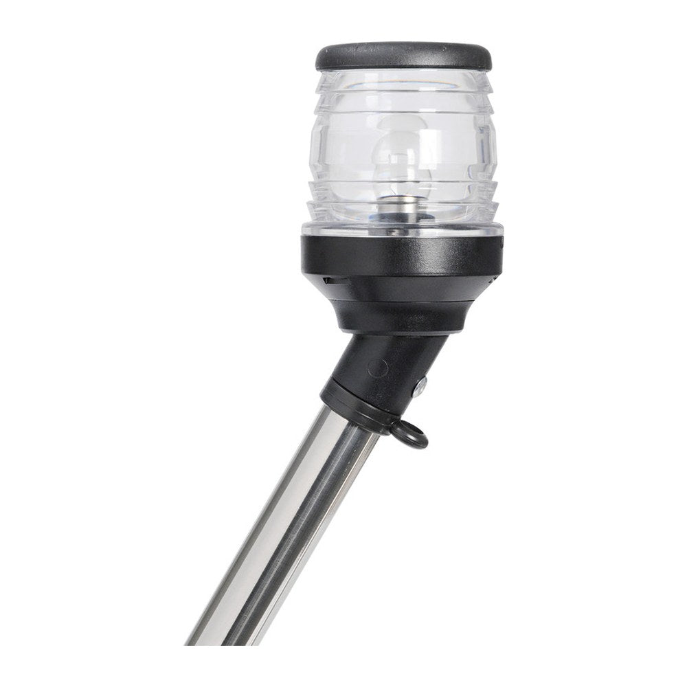 360° pull-out black pole light 30° on axis - foto originale Osculati Srl