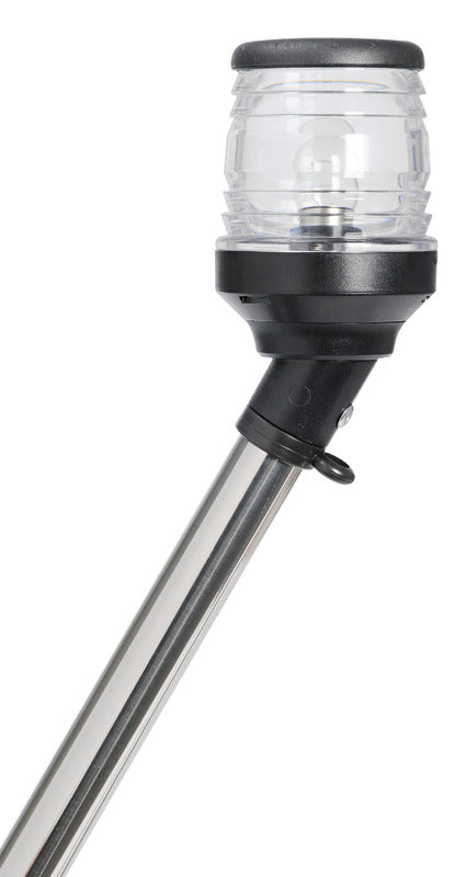 Pull-out black pole light 30° on axis 60 cm - foto originale Osculati Srl