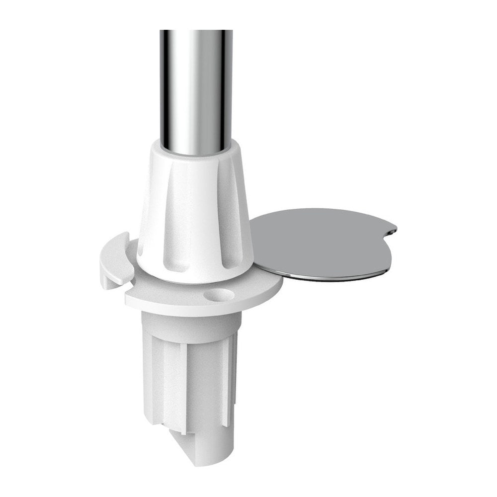 Classic 360° pull-out pole w//base white plastic 60cm - foto originale Osculati Srl