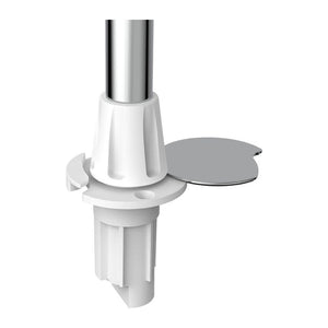 Classic 360° pull-out pole w//base white plastic 60cm - foto originale Osculati Srl
