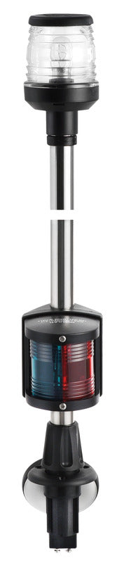 Recess black combined lightpole 100 cm - foto originale Osculati Srl