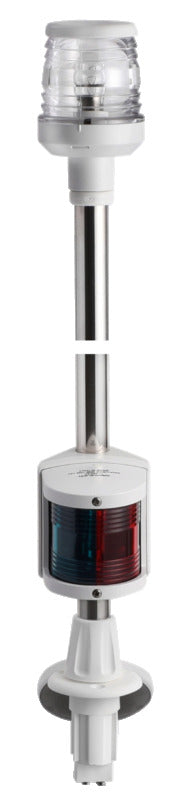 Recess white combined lightpole 100 cm - foto originale Osculati Srl