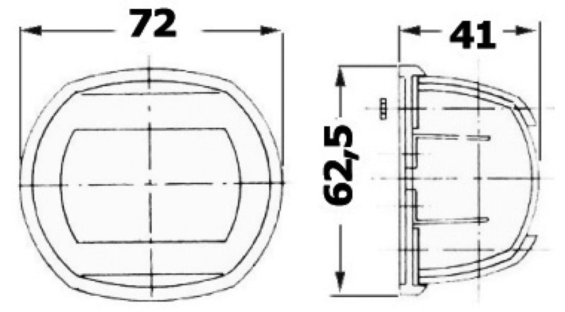 Compact 12 AISI 316/112.5° green navigation light - foto originale Osculati Srl