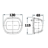 Luz de navegación Maxi 20 AISI 316, 135°, blanca, 24V