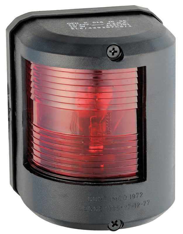 Utility 78 black 12 V/red left navigation light - foto originale Osculati Srl
