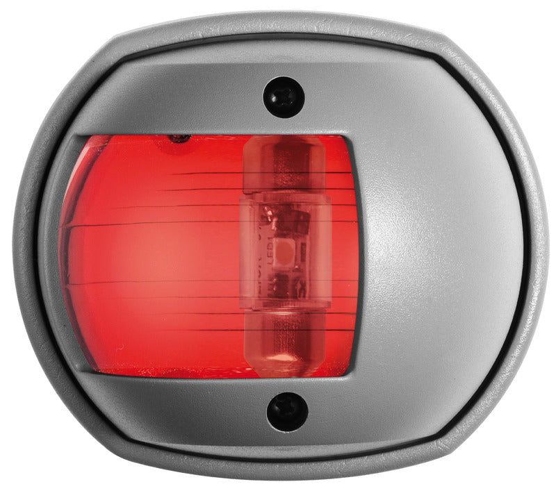 Compact LED navigation light, left RAL 7042 - foto originale Osculati Srl