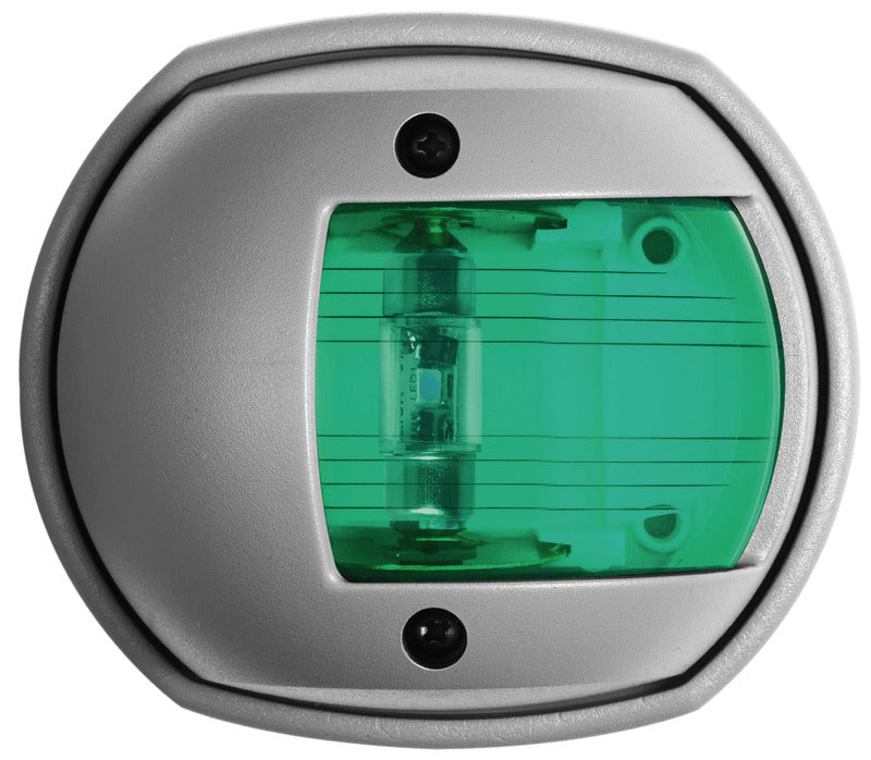 Compact LED navigation light, right RAL 7042 - foto originale Osculati Srl