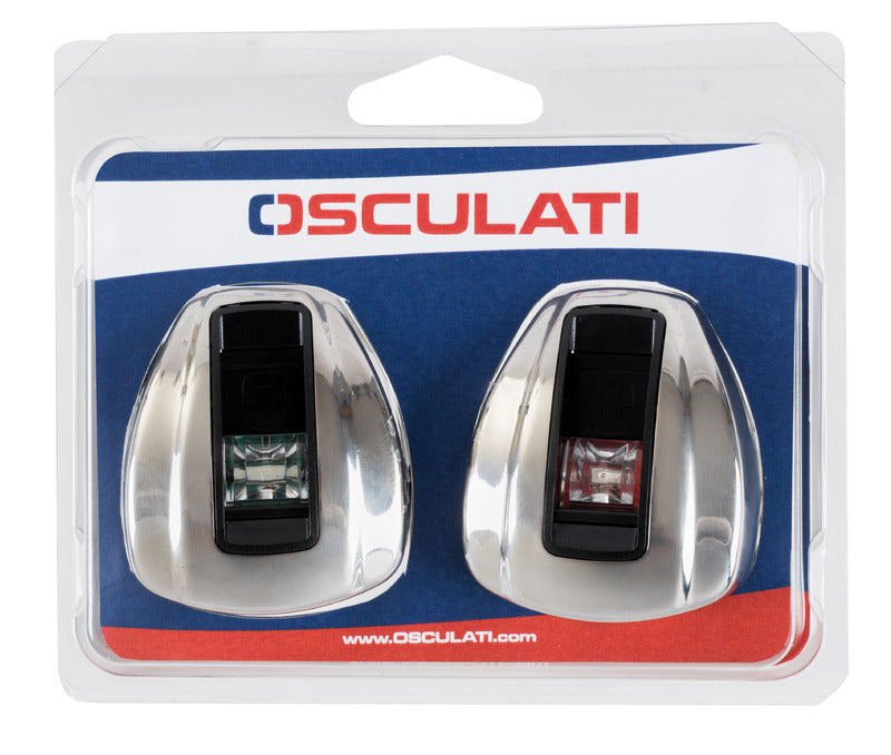 NEMO LED navigation lights -left+right 112.5° Blister - vertical mounting - foto originale Osculati Srl