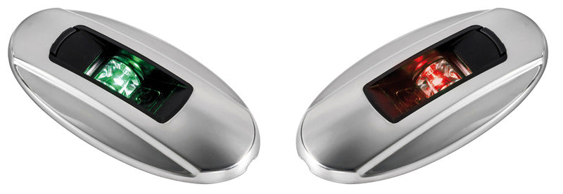 NEMO LED navigation lights -left+right 112.5° Blister - recess mounting - foto originale Osculati Srl