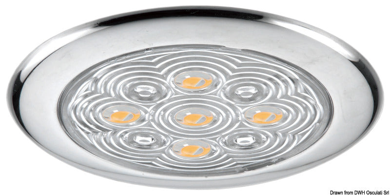 Ceiling light w/ 5 white LEDs - foto originale Osculati Srl
