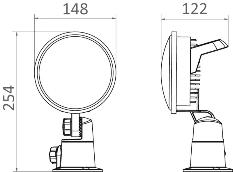 Moonlight LED high-beam light 12/24 V - foto originale Osculati Srl