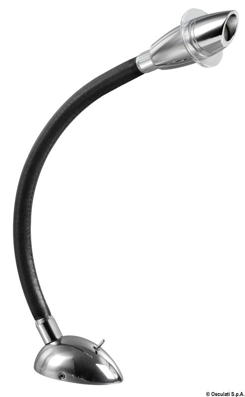 Spotlight 3 W covered w. black leather - foto originale Osculati Srl