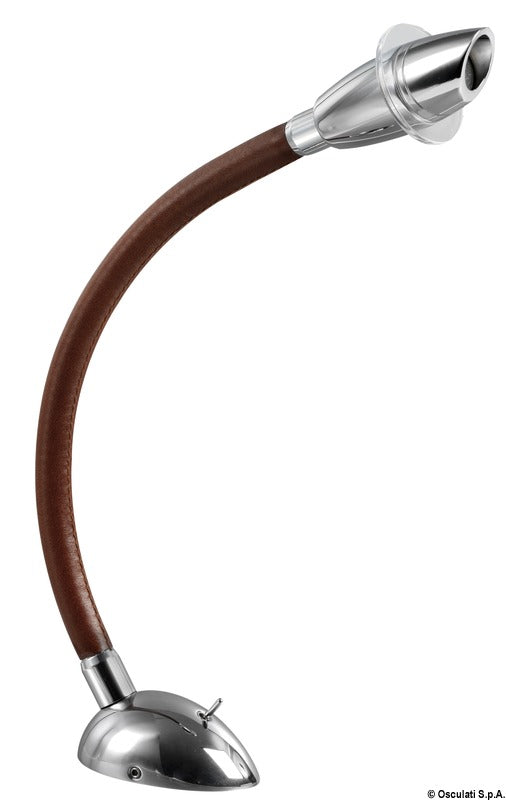 Spotlight 3 W covered w. brown leather - foto originale Osculati Srl