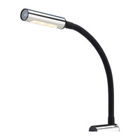Schwenkbarer LED-Strahler Bettkopf/Kartenlesen VA-Stahl + Silikon, schwarz