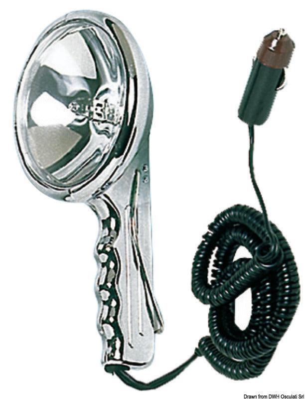 Portable spot light made of chromed zamak 12V - foto originale Osculati Srl