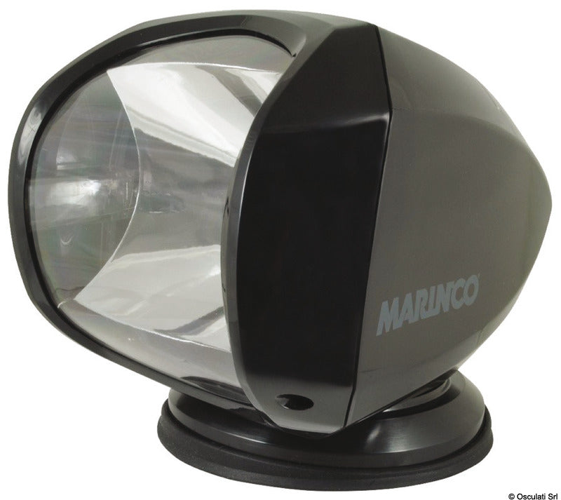 Marinco Spotlight 100W 12V 24V Black including Remote SPLR - foto originale Osculati Srl