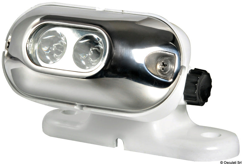 LED light 2 white LEDs, complete - foto originale Osculati Srl