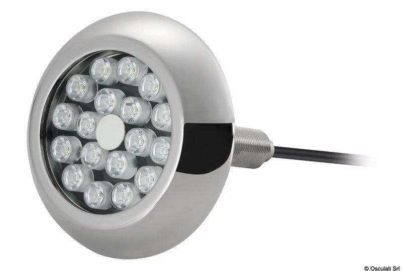 Underwater light 18 white LEDs with screwss - foto originale Osculati Srl