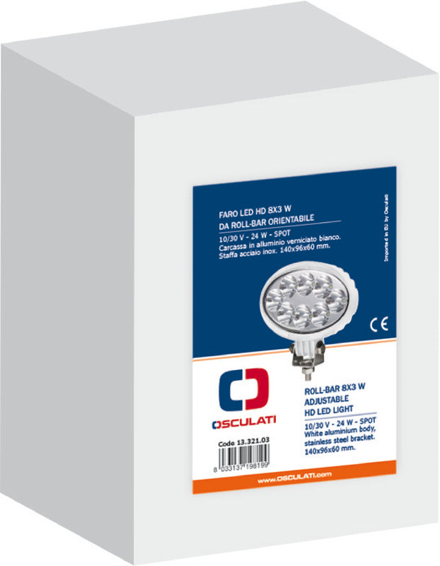 HD LED adjustable light for A-frame 24 W 10/30 V - foto originale Osculati Srl