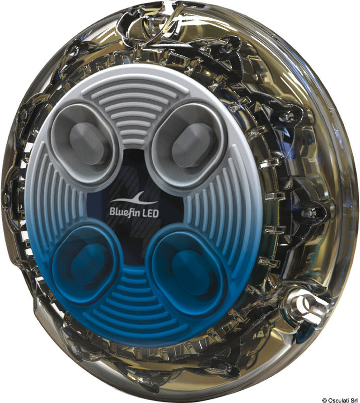 PIRANHA P4 HI-POWER LED underwater light, white +blue - foto originale Osculati Srl