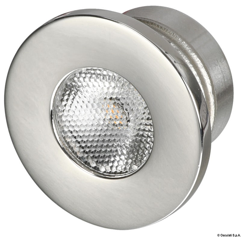 Recess LED courtesy light 12/24W 3W white - foto originale Osculati Srl