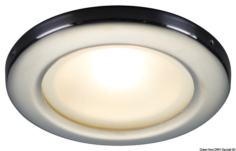 Vega II LED recess ceiling light mirror-polished white - foto originale Osculati Srl