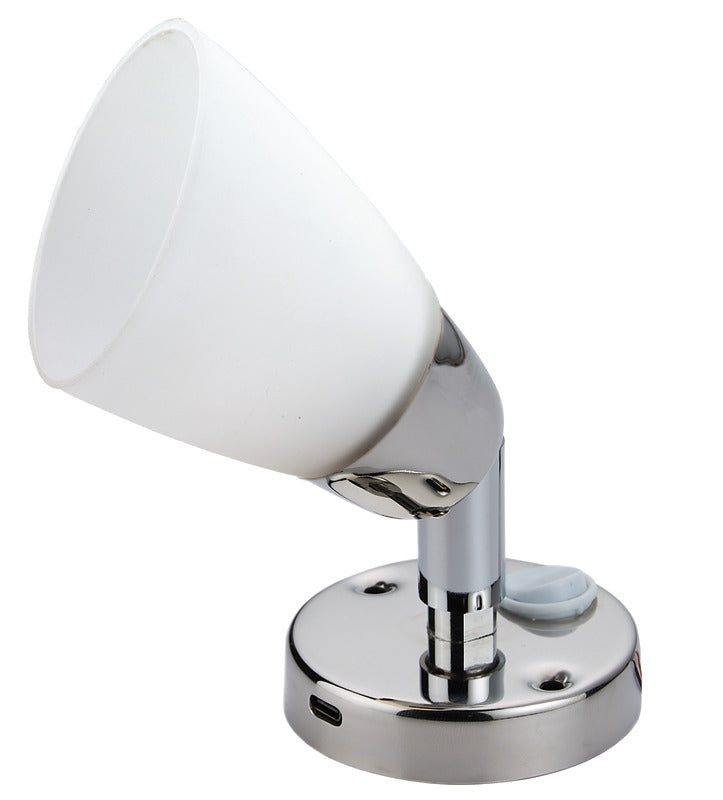 LED SS spotlight w/USB-C and switch - foto originale Osculati Srl