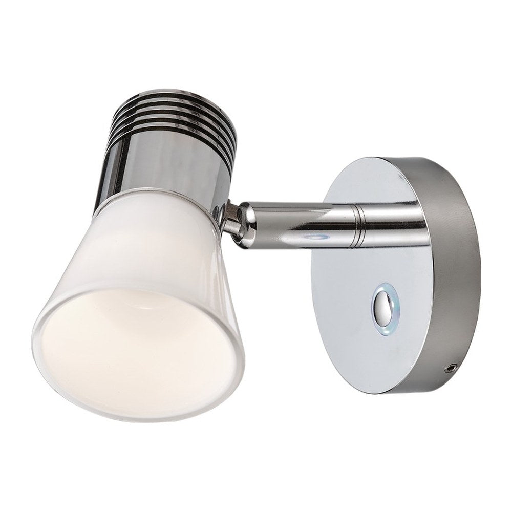 Dimming LED light aluminium + glass diffuser - foto originale Osculati Srl